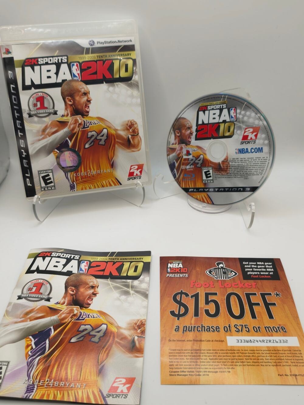 NBA 2K10 (PS3) CIB Complete W/ Manual - Tested